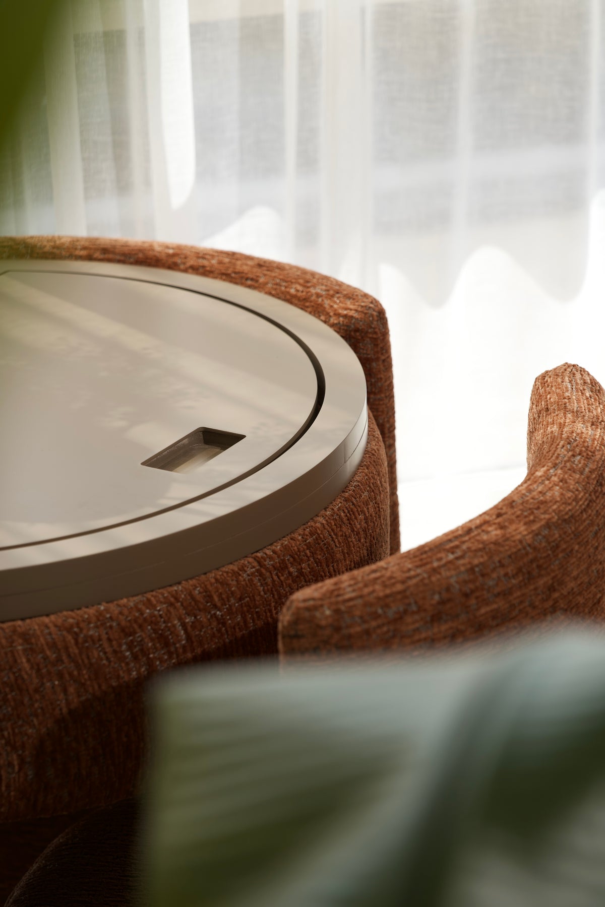 Yome Collection YOME Vanity Table Terracotta | Luxury Makeup Table with Mirror ...